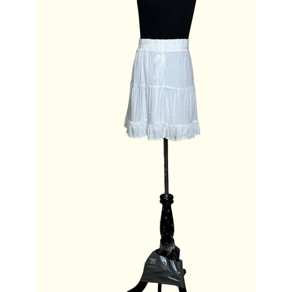 Forever 21 white pull on mini skirt size M - Picture 8 of 10